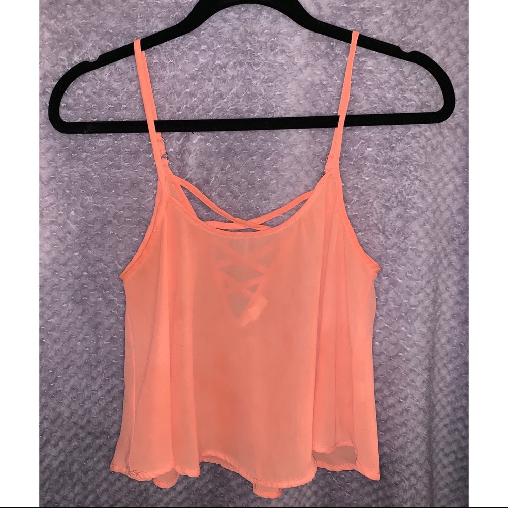 Flowy cropped tank top